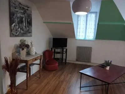 Télévision ou salle de divertissement dans l'établissement L'Hirondelle