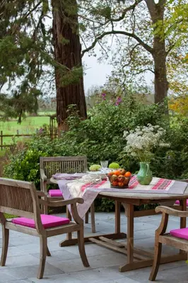 Jardin de l'établissement Les Buis de Boscherville Gite