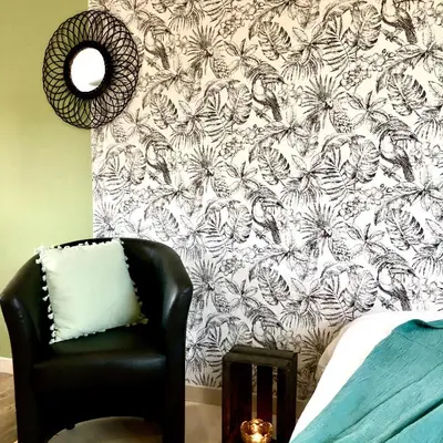 Coin salon dans l'établissement Résidence « Au passage coloré »