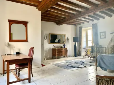Télévision ou salle de divertissement dans l'établissement Beautiful country house located 50min from Paris Eiffel Tour - Demeure d'exception à 50min de Paris Tour Eiffel
