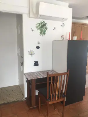 Cuisine ou kitchenette dans l'établissement JARDIN DE CAMPAGNE