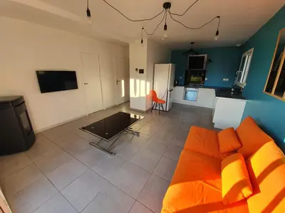Télévision ou salle de divertissement dans l'établissement Granne de Lin RDC