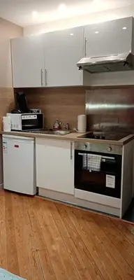 Cuisine ou kitchenette dans l'établissement Rouen hyper centre ville Palais de Justice