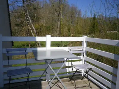 Balcon ou terrasse dans l'établissement Le Brame - Chambres d'Hôtes
