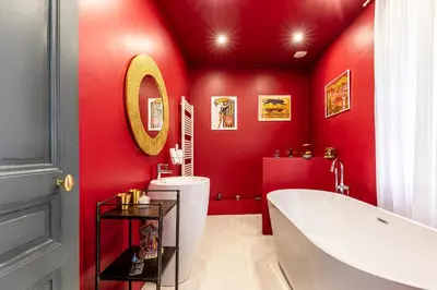 Salle de bains dans l'établissement La Villa Lauvray