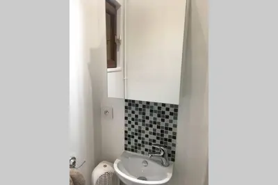 Salle de bains dans l'établissement LE FORT DU TREPORT