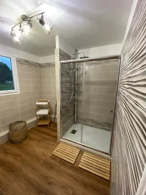 Salle de bains dans l'établissement Escapade entre Terre et Mer