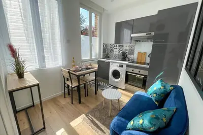 Cuisine ou kitchenette dans l'établissement Studio NETFLIX Unique Amiens