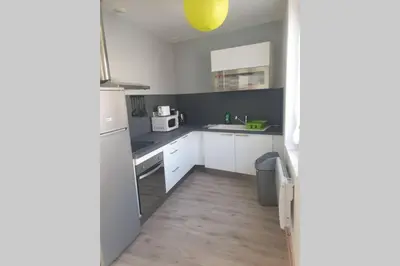 Cuisine ou kitchenette dans l'établissement appartement laïs