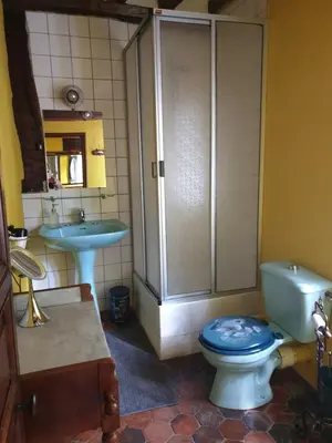 Salle de bains dans l'établissement LA GAUDINIERE