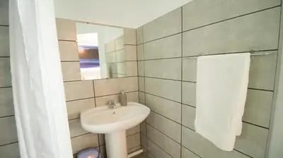 Salle de bains dans l'établissement Appartel 76 Dieppe