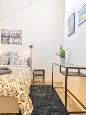 Un ou plusieurs lits dans un hébergement de l'établissement Stableyard cottages