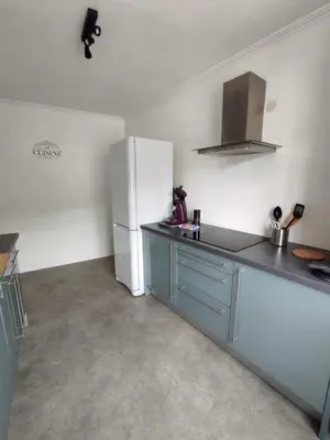 Cuisine ou kitchenette dans l'établissement Appartement charmant à Vernon tout près de Giverny