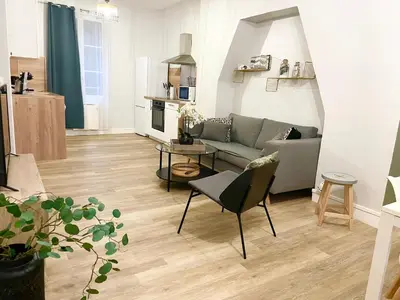 Cuisine ou kitchenette dans l'établissement Arina & Julien Dieppe