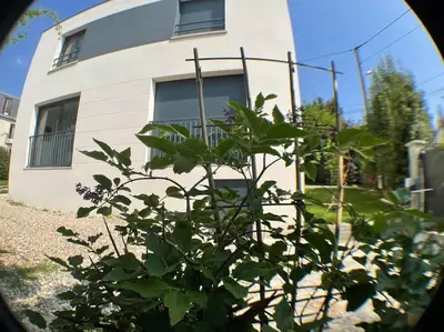 Jardin de l'établissement Superbe appartement avec vue sur la tour Eiffel