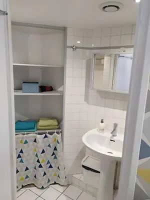 Salle de bains dans l'établissement Charmant studio hypercentre
