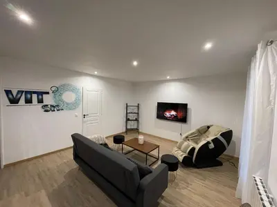 Télévision ou salle de divertissement dans l'établissement Vitospa