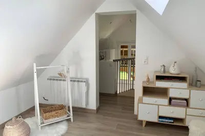 Cuisine ou kitchenette dans l'établissement L'Orée des Genêts - Gîte de charme proche Giverny