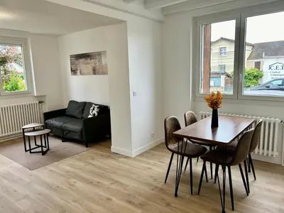 Coin salon dans l'établissement Paris Camping Ile du Roi