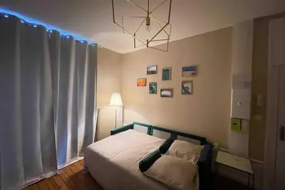 Un ou plusieurs lits dans un hébergement de l'établissement SPA - 4 Pers - NETFLIX - Gare - Parking