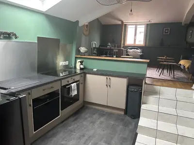 Cuisine ou kitchenette dans l'établissement Bel Appartement, parking selon dispo
