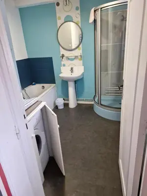 Salle de bains dans l'établissement La Demeure de l'étrier - Baie de Somme - 12 personnes