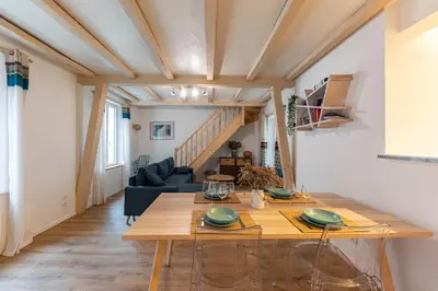 Coin salon dans l'établissement Les Templiers - maison avec cour à 20 m du port - Le Tréport