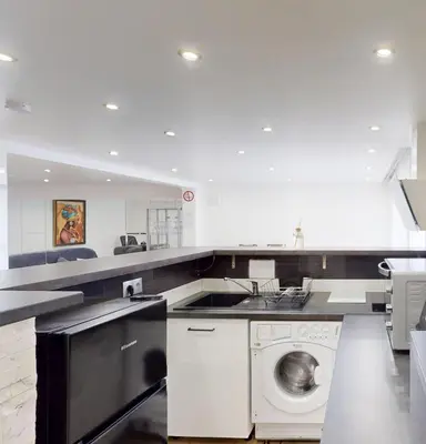 Cuisine ou kitchenette dans l'établissement Kimia House appartement spacieux