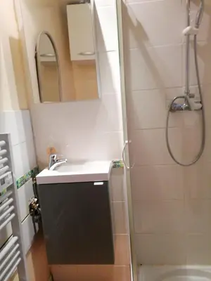 Salle de bains dans l'établissement Charmant Appartement 10mn Rouen