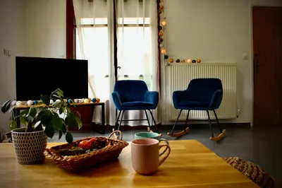 Télévision ou salle de divertissement dans l'établissement Les Gîtes d'Halatte