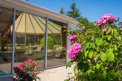 Jardin de l'établissement Les Gîtes d'Halatte