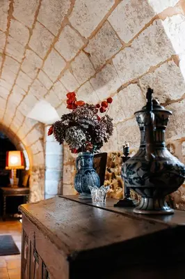 Plan de l'établissement LA MOTTE FÉODALE luxury medieval MANOR rated 5 stars in Normandy