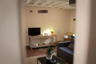 Télévision ou salle de divertissement dans l'établissement L'Orée du Marais