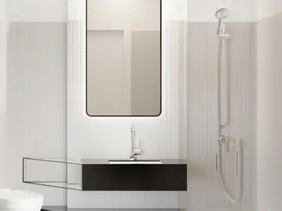 Salle de bains dans l'établissement ibis Styles Paris Poissy
