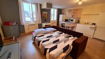Cuisine ou kitchenette dans l'établissement Le Studio Bis - Appartement meublé tout confort Centre Ville