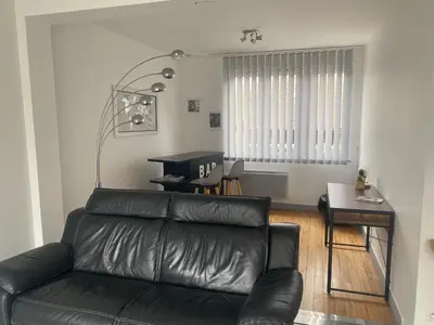 Coin salon dans l'établissement Maison Bord de Mer