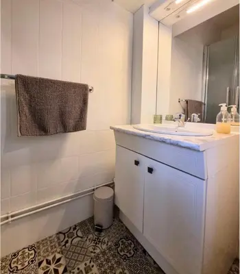 Salle de bains dans l'établissement Villa Manoca