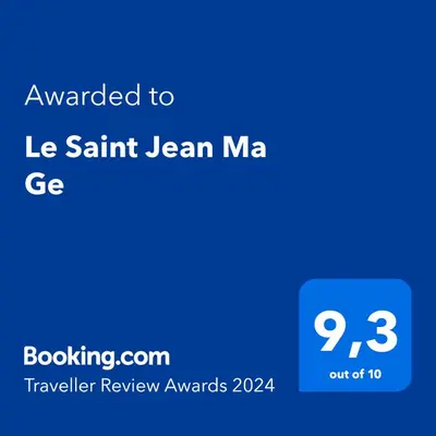 Certificat, récompense, panneau ou autre document affiché dans l'établissement Le Saint Jean Ma Ge