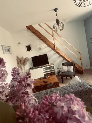 Télévision ou salle de divertissement dans l'établissement Ferme des p’tits loups