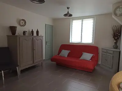 Coin salon dans l'établissement Gite Haute Epine 