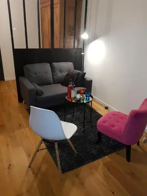 Coin salon dans l'établissement Escapade Amiens - Two-Bedroom Apartment