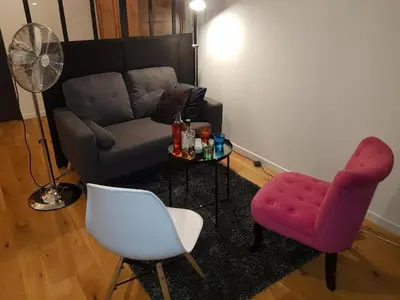 Coin salon dans l'établissement Escapade Amiens - Two-Bedroom Apartment