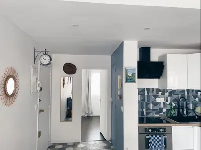 Cuisine ou kitchenette dans l'établissement NEW: appartement tout confort + parking gratuit