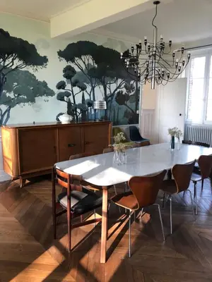 Coin salon dans l'établissement Domaine de Chauvincourt