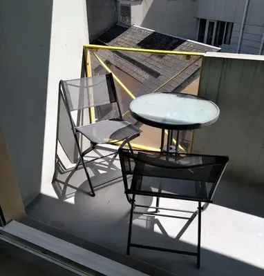 Balcon ou terrasse dans l'établissement En famille à Dieppe by Holidieppe
