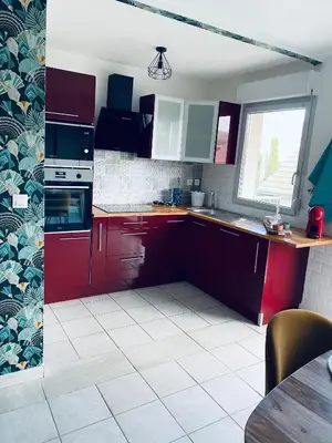 Cuisine ou kitchenette dans l'établissement Enjoy your dream