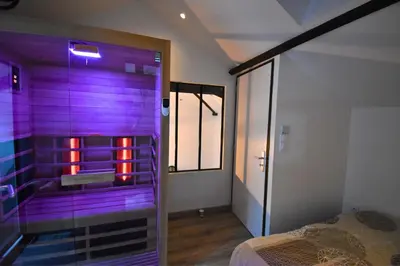 Un ou plusieurs lits dans un hébergement de l'établissement Spa de la Nacre, L'étape Repos
