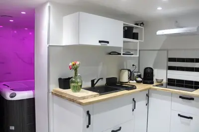 Cuisine ou kitchenette dans l'établissement Spa de la Nacre, L'étape Repos
