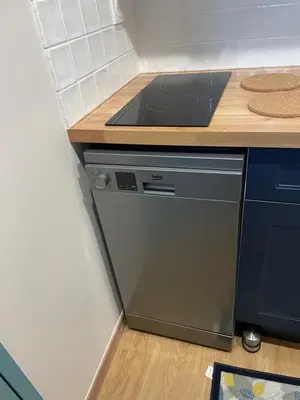 Cuisine ou kitchenette dans l'établissement Gite du Port