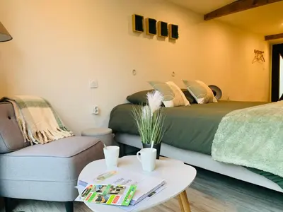 Coin salon dans l'établissement Chambre à la Noye